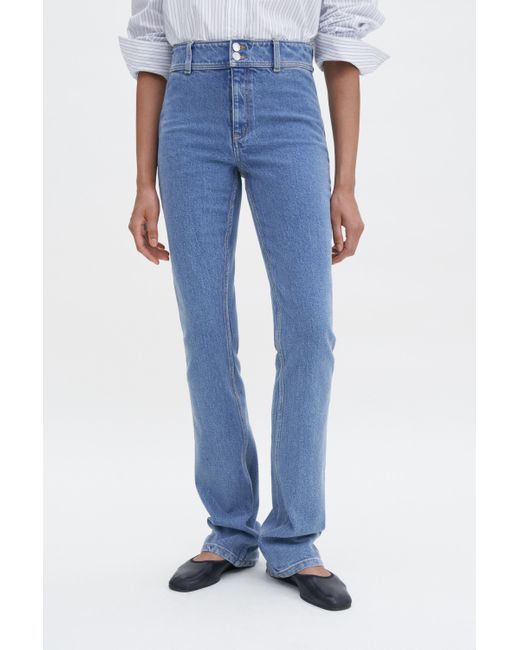 Filippa K Blue 90S Stacked Bootcut Jeans
