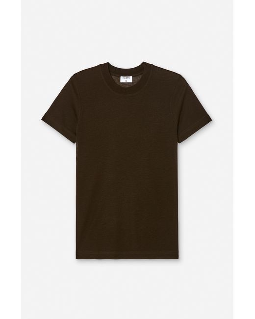 Filippa K Black Lyocell Cashmere Tee