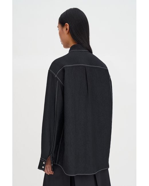 Filippa K Black Fluid Work Shirt