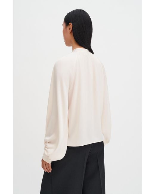 Filippa K White Stand Collar Blouse