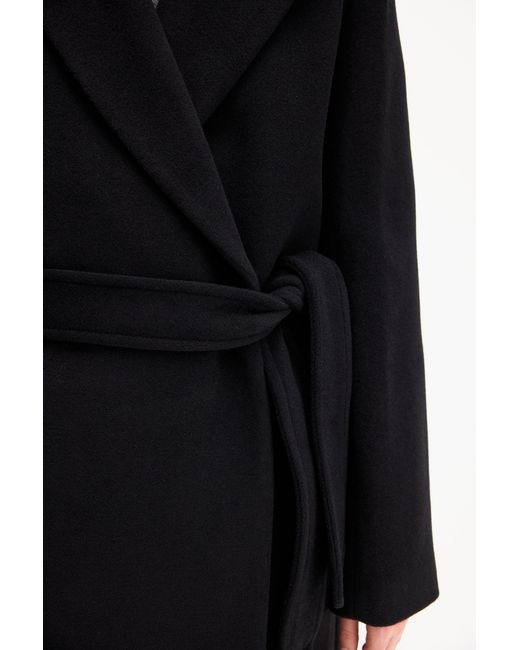 Filippa K Blue Charlotte Wool Belted Coat
