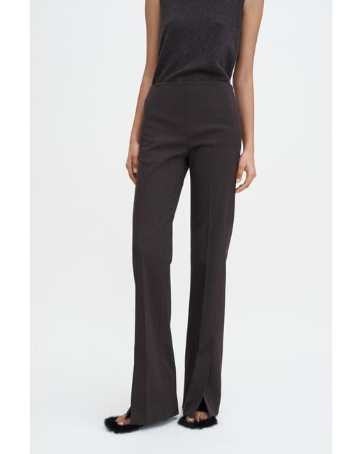 Filippa K Black Twill Twist Seam Trousers