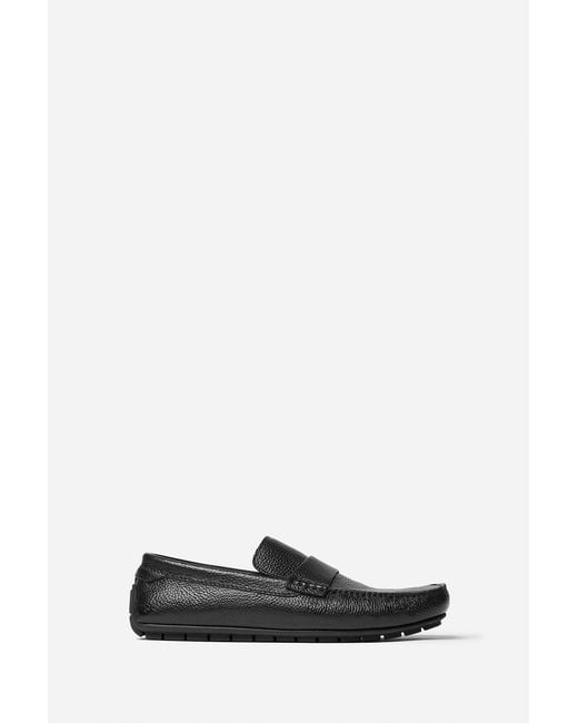 Filippa K Black Leather Driving Loafers for men