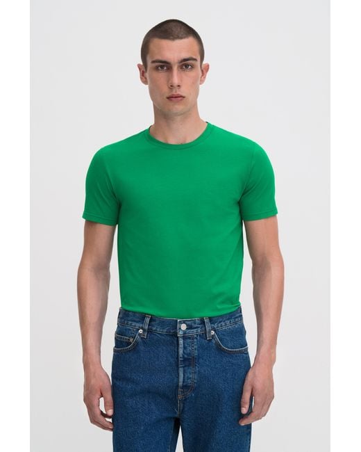 Filippa K Green Stretch Cotton Tee for men