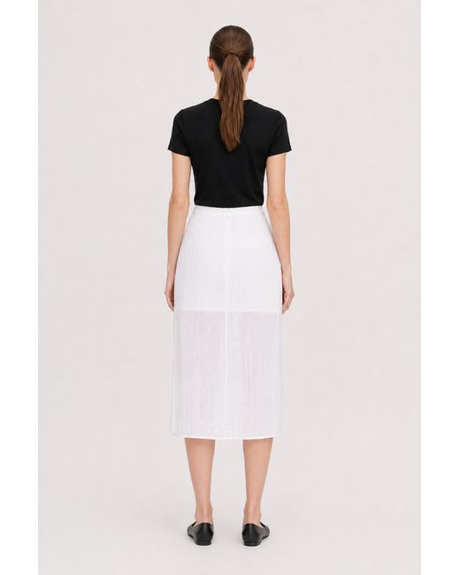 Filippa K White Crinkle Skirt