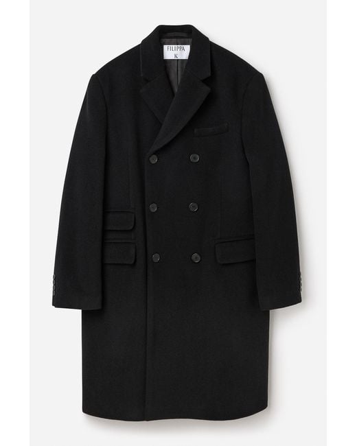 Filippa K Black Patrick Overcoat for men