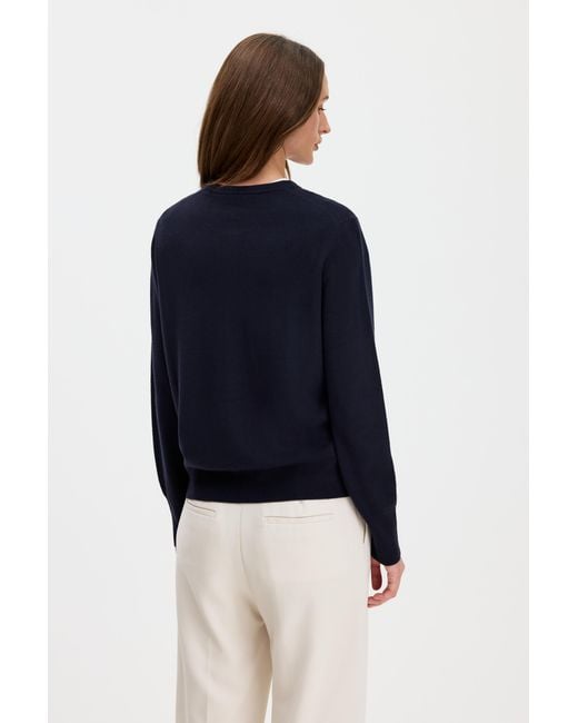 Filippa K Blue Merino Short Cardigan