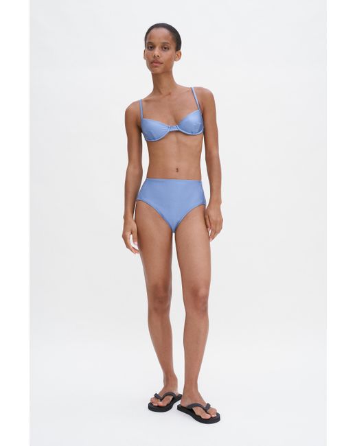 Filippa K Blue Underwire Bikini Top