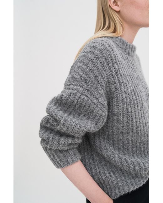 Filippa K Gray Soft Alpaca Sweater