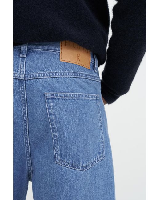 Filippa K Blue Tapered Cropped Jeans for men