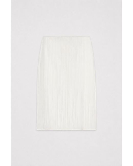 Filippa K White Crinkle Skirt