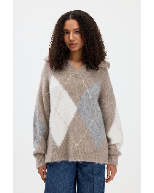 Filippa K Multicolor Alpaca Check Sweater