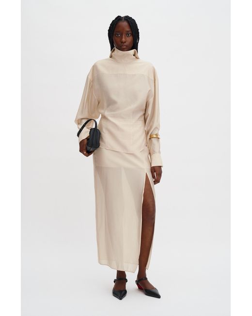 Filippa K Natural Fold Collar Blouse