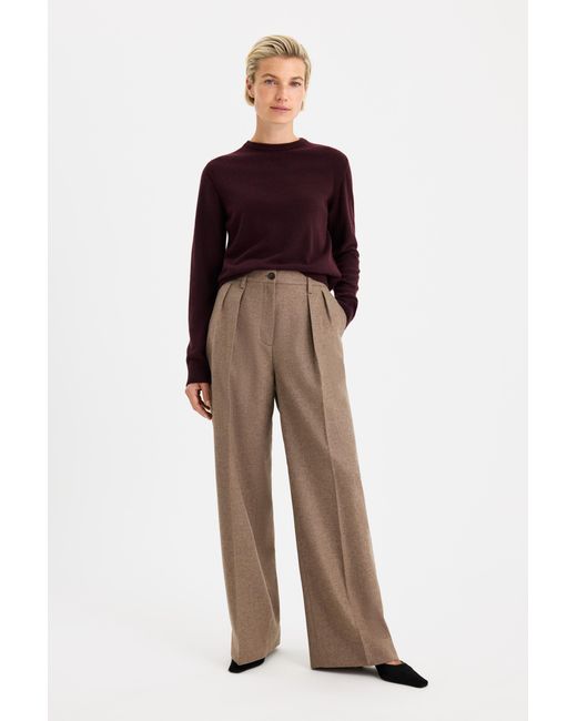 Filippa K Red Soft Wool Crewneck Sweater