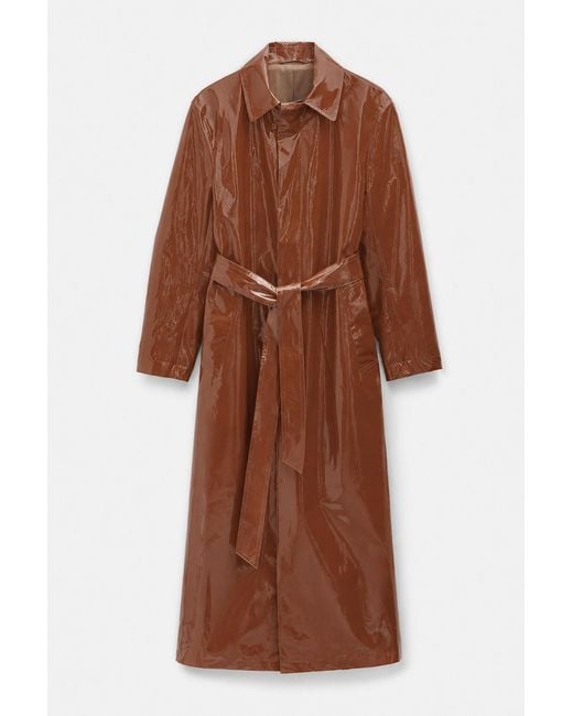 Filippa K Brown Long Car Coat