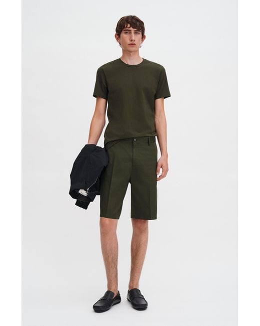 Filippa K Green Stretch Cotton Tee for men