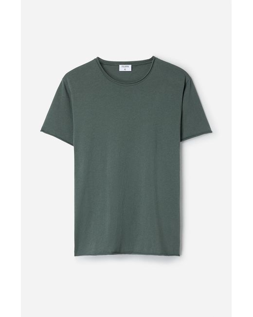 Filippa K Blue Roll Neck Tee for men
