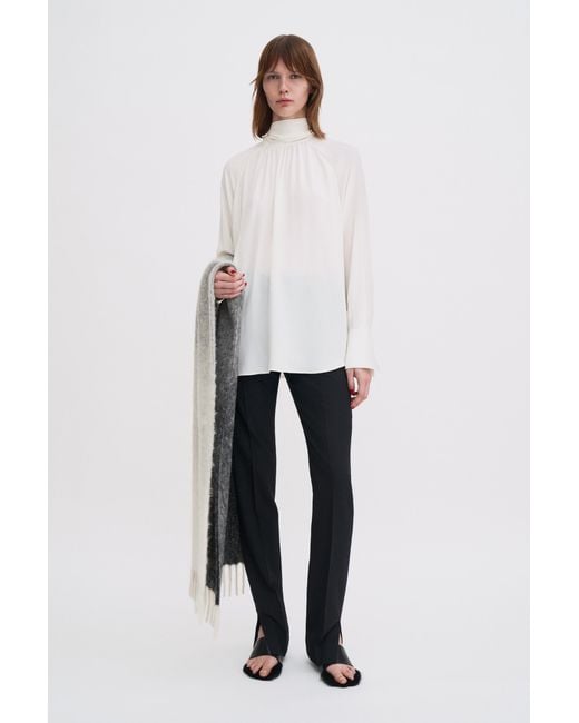 Filippa K White Tie Neck Blouse