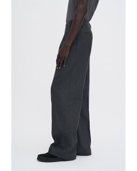 Filippa K Black Milo Flannel Trousers for men