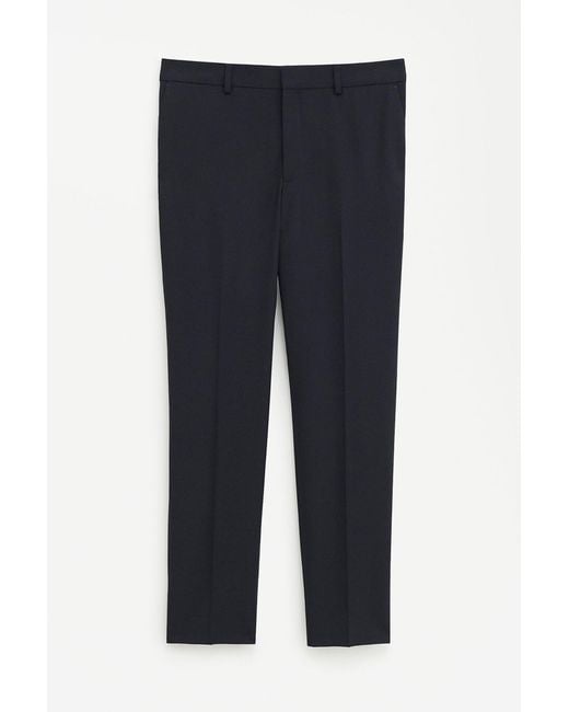 Filippa K Black Emma Cropped Cool Wool Trouser