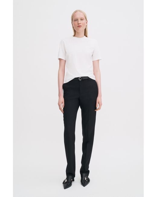 Filippa K White Mock Neck Tee