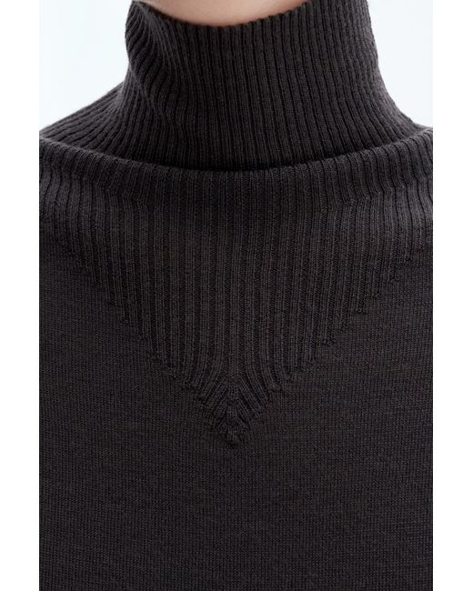 Filippa K Blue Merino Turtleneck Sweater