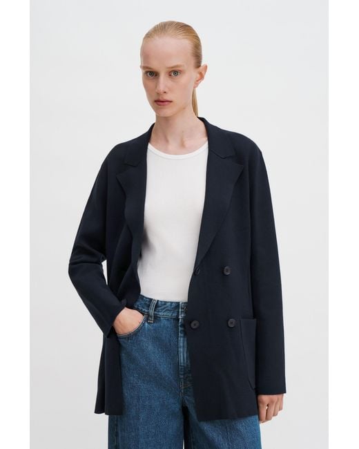 Filippa K Blue Milano Knit Blazer