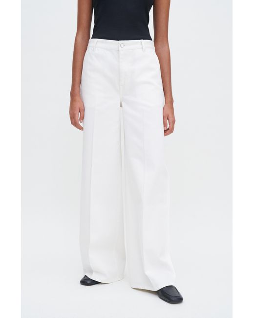 Filippa K White Wide Leg Jean