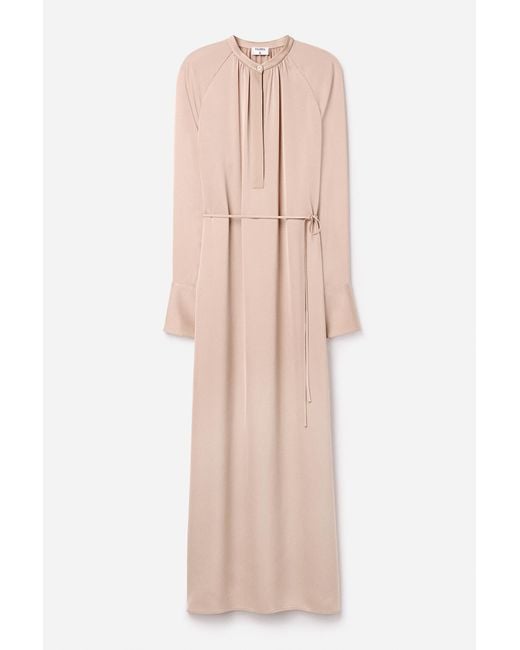 Filippa K Natural Gathered Raglan Dress