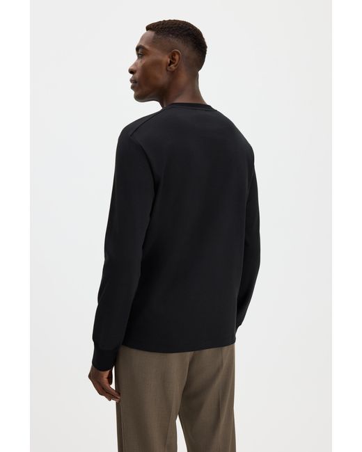 Filippa K Black Hammer Sleeve Sweater for men