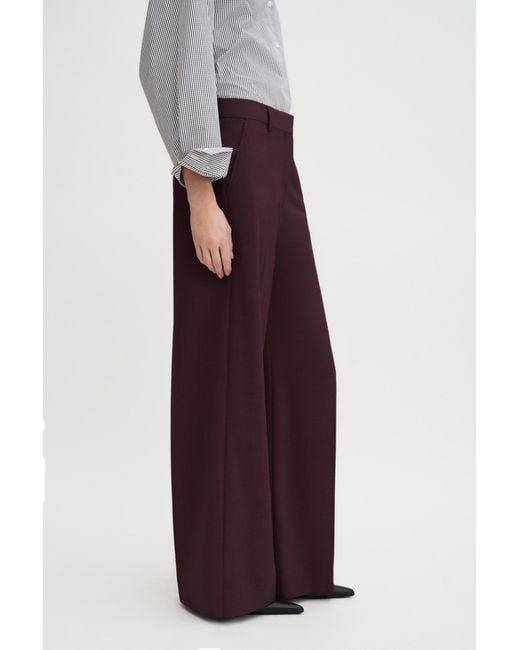 Filippa K Red Harlow Wool Trousers