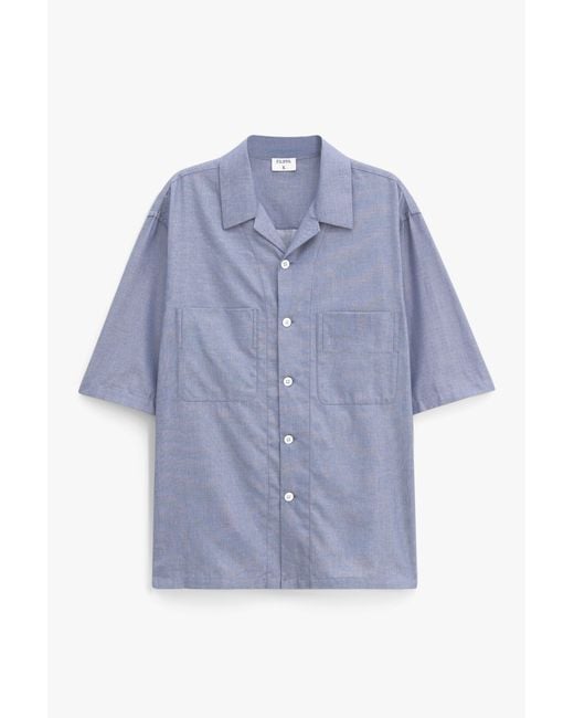 Filippa K Blue Short Sleeve Resort Shirt for men