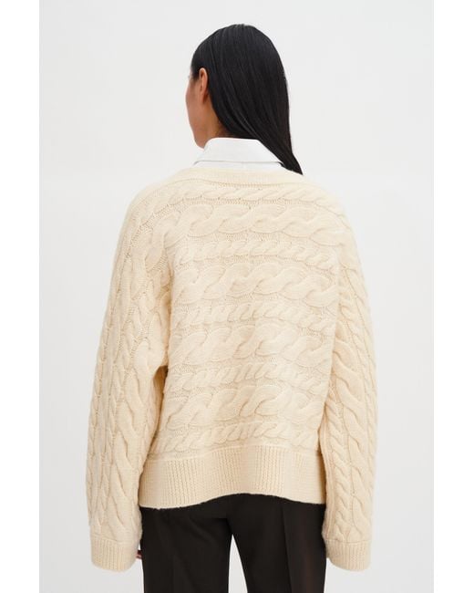 Filippa K Natural Swedish Wool Braided Sweater