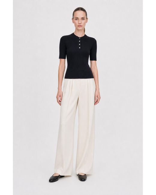 Filippa K Blue Buttoned Knit Top
