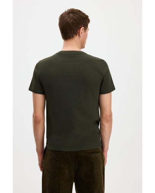 Filippa K Green Stretch Cotton Tee for men