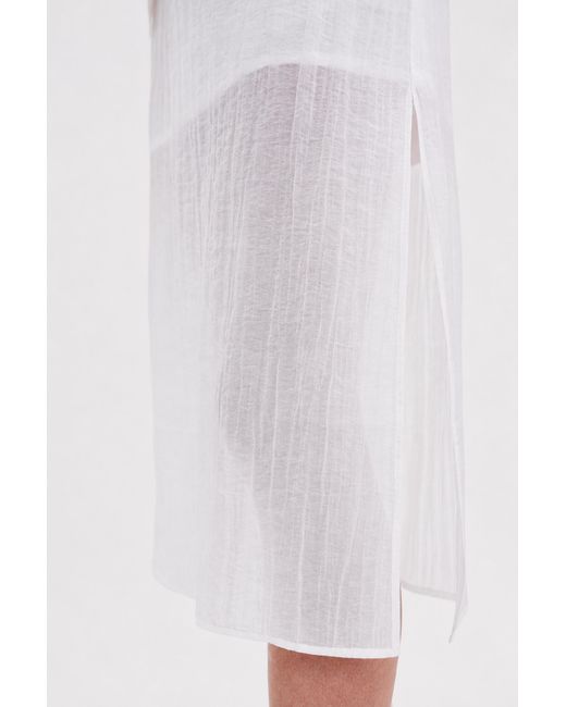 Filippa K White Crinkle Skirt