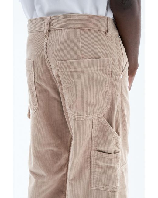 Filippa K White Corduroy Workwear Trousers for men