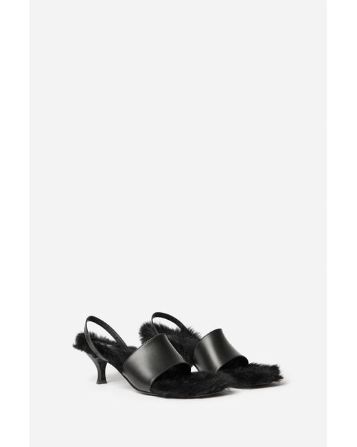 Filippa K Black Fur Heel