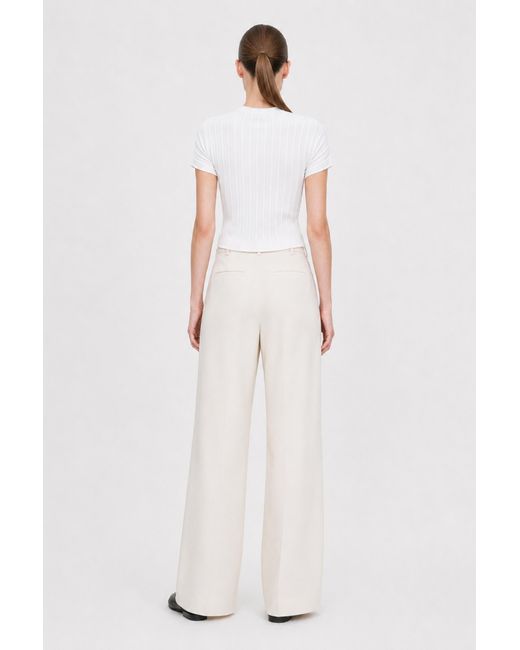 Filippa K White Mock Neck Top