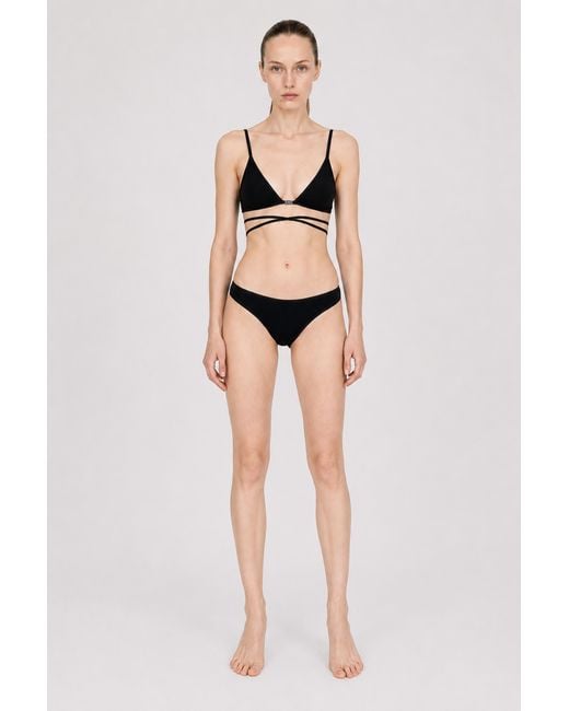 Filippa K Black Contrast Hipster Swim Brief