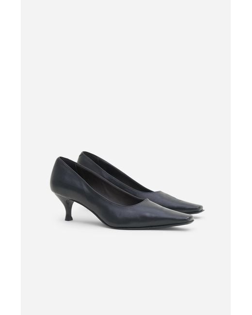 Filippa K White Square Toe Pumps