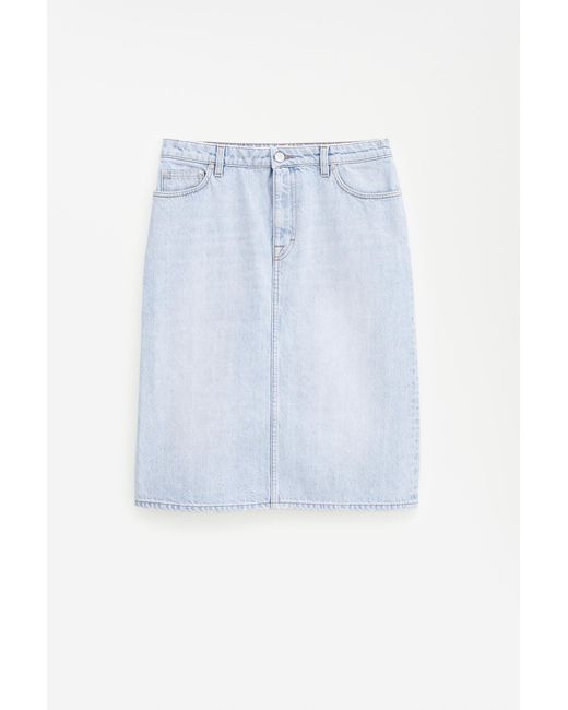 Filippa K Blue Denim Midi Skirt