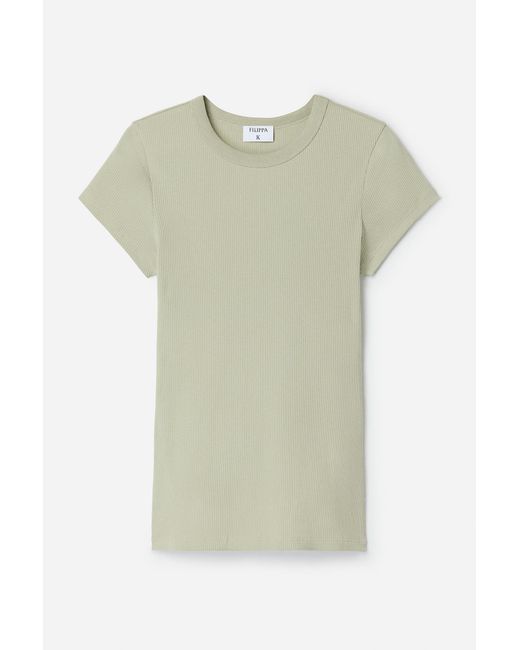 Filippa K Green Fine Rib Tee