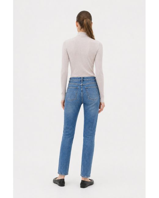 Filippa K White Rib Roller Neck Sweater