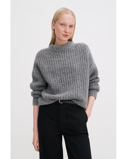 Filippa K Gray Soft Alpaca Sweater
