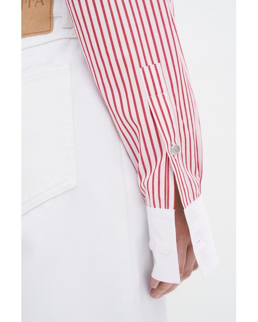 Filippa K Pink Striped Cotton Shirt