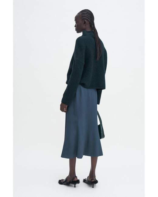 Filippa K Blue Satin Skirt