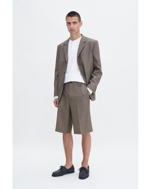Filippa K Gray Wool Blend Tailored Short for men