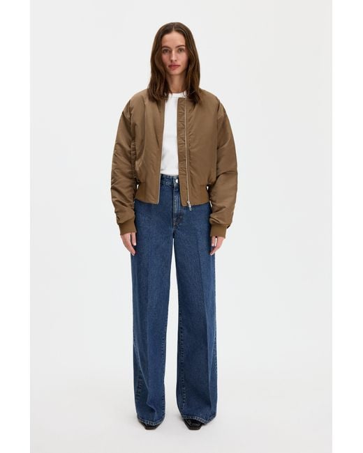 Filippa K Blue Nylon Zip Jacket