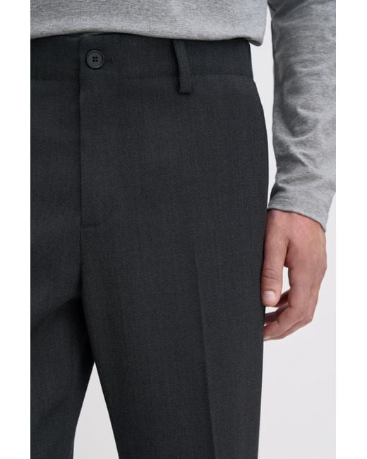Filippa K Black Troy Trousers for men